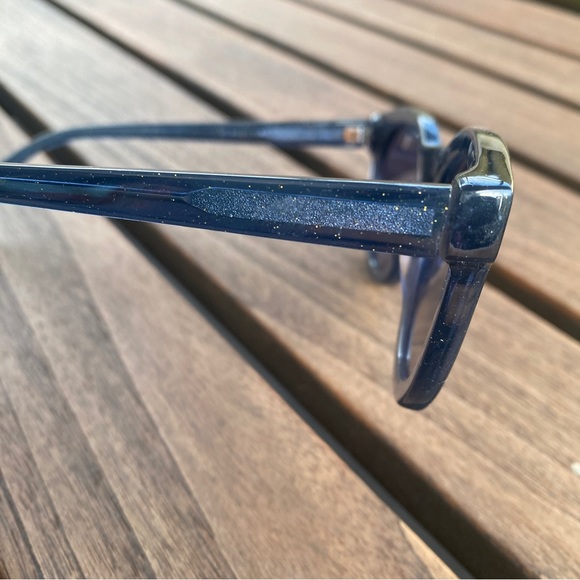 Madewell Blue Sparkle Sunglasses - Picture 4 of 7